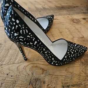 Alice + Olivia Black and White Heels